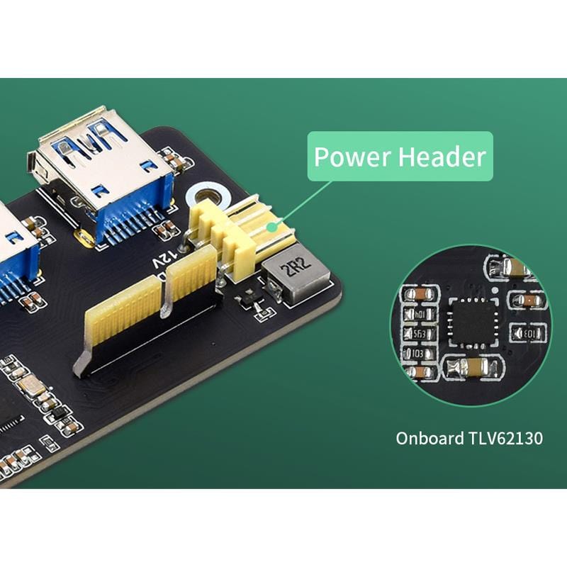 PCIe to USB 3.2 Gen1 Adapter for Compute Module 4 IO Board - Image 6