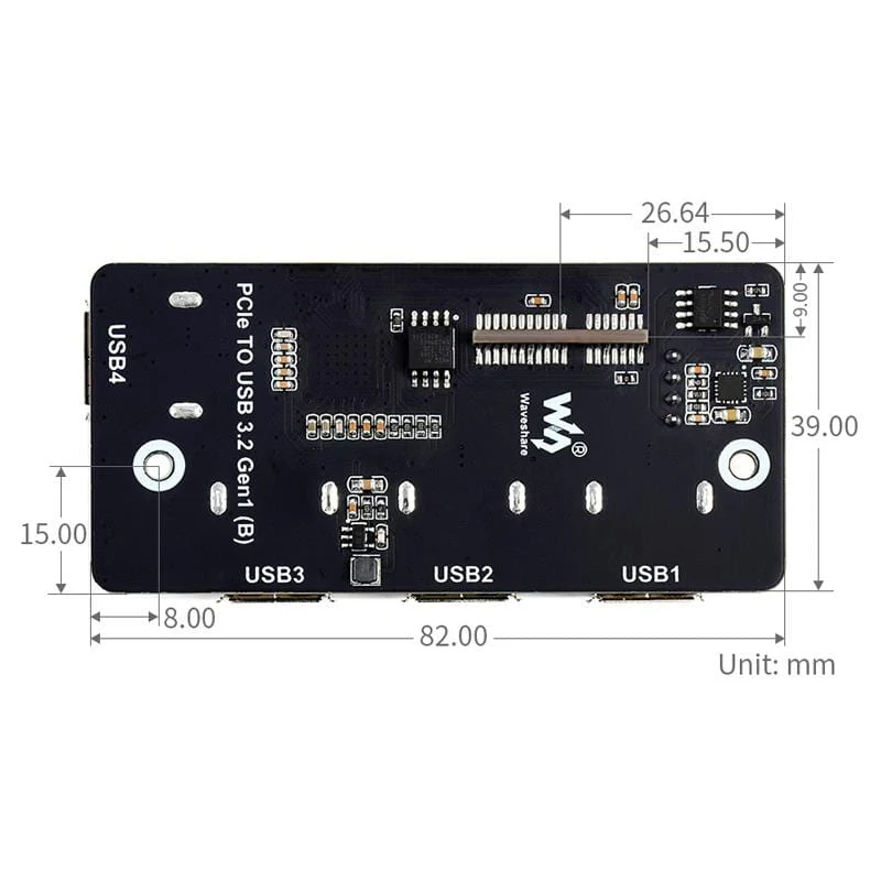 PCIe to USB 3.2 Gen1 Adapter for Compute Module 4 IO Board - Image 8