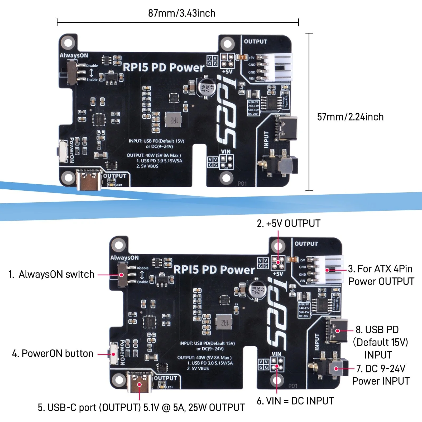 PD Power Extension Board for Raspberry Pi 5 - Image 4