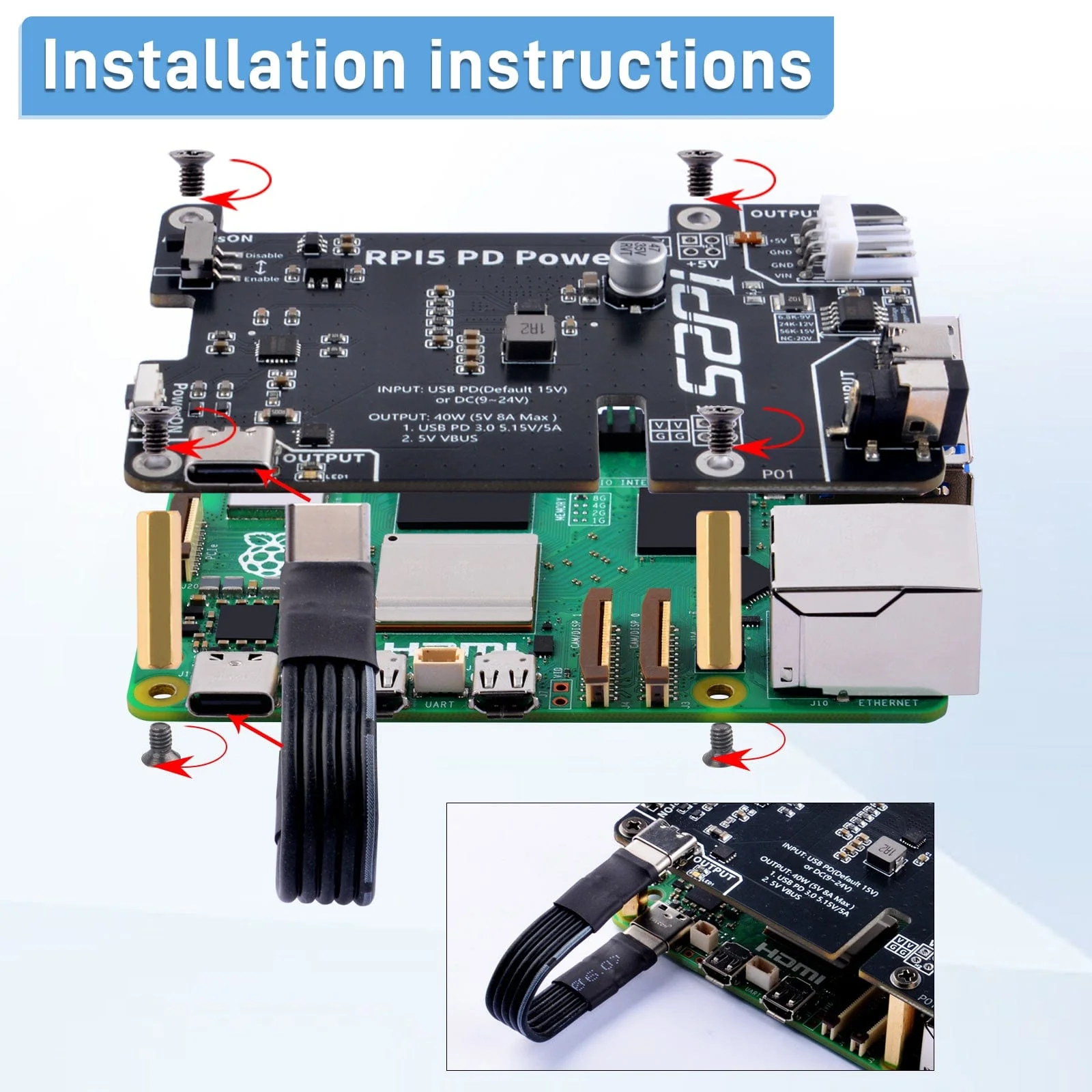 PD Power Extension Board for Raspberry Pi 5 - Image 5