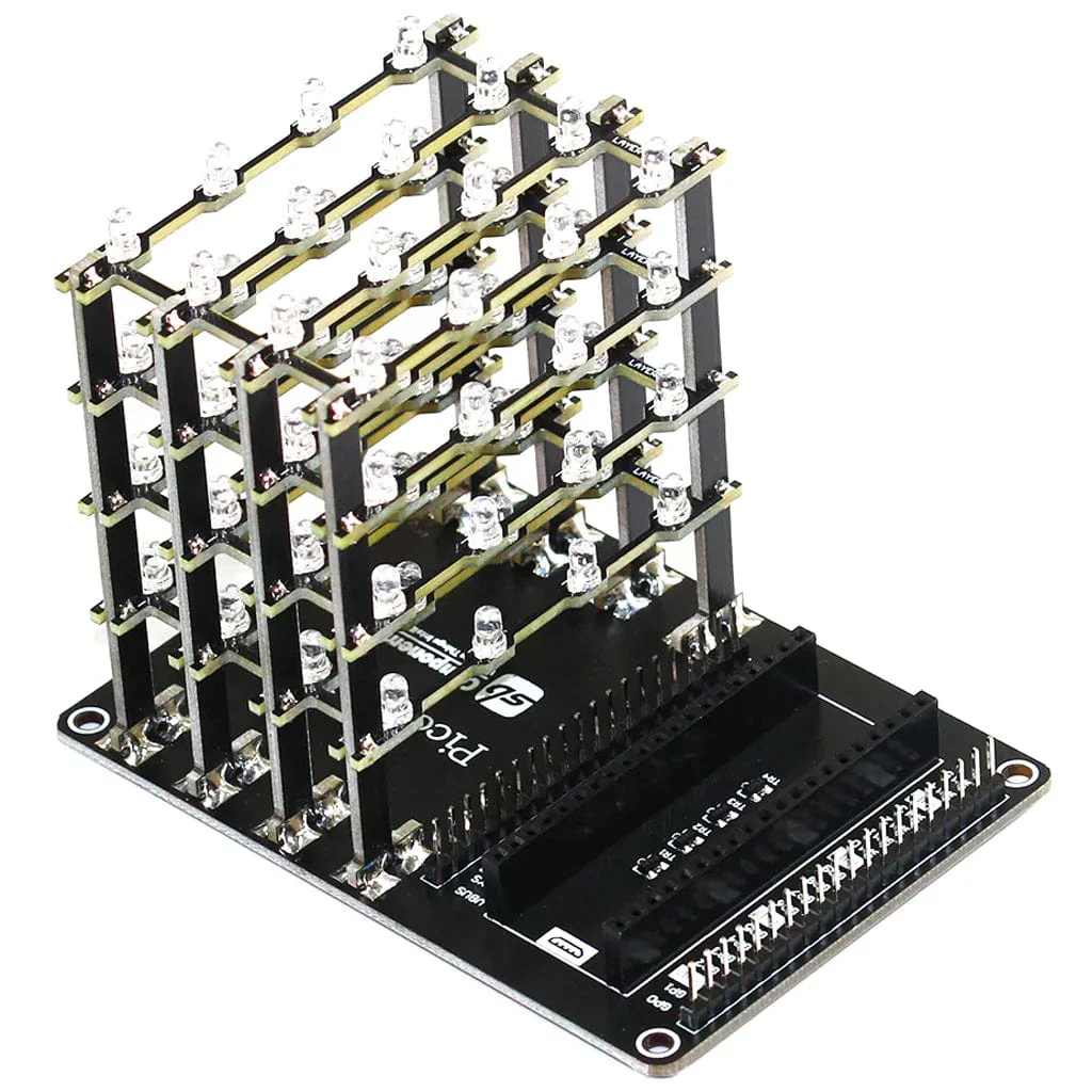 Pico Cube - Assembled (Red LEDs) - Image 3