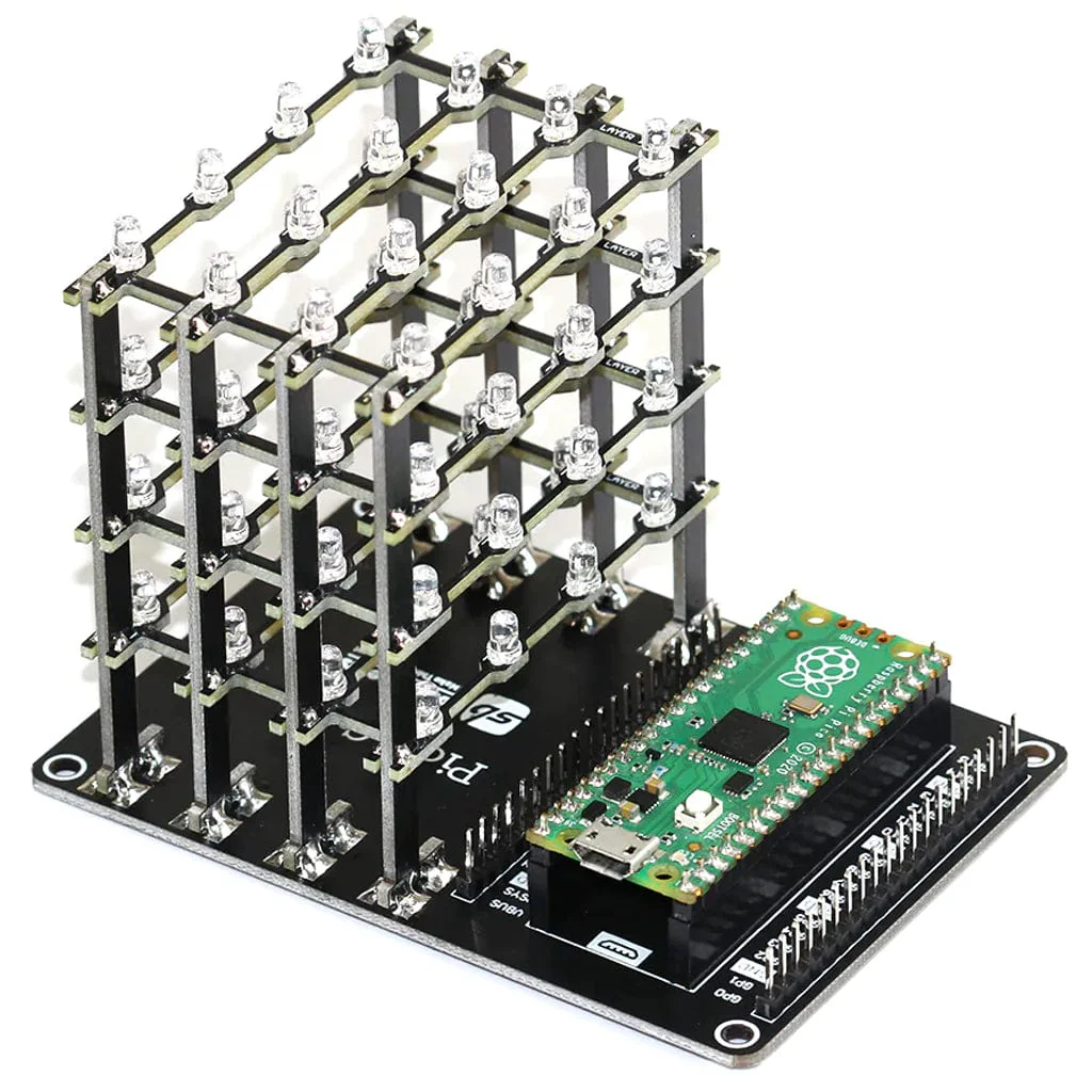 Pico Cube - Assembled (Red LEDs) - Image 5