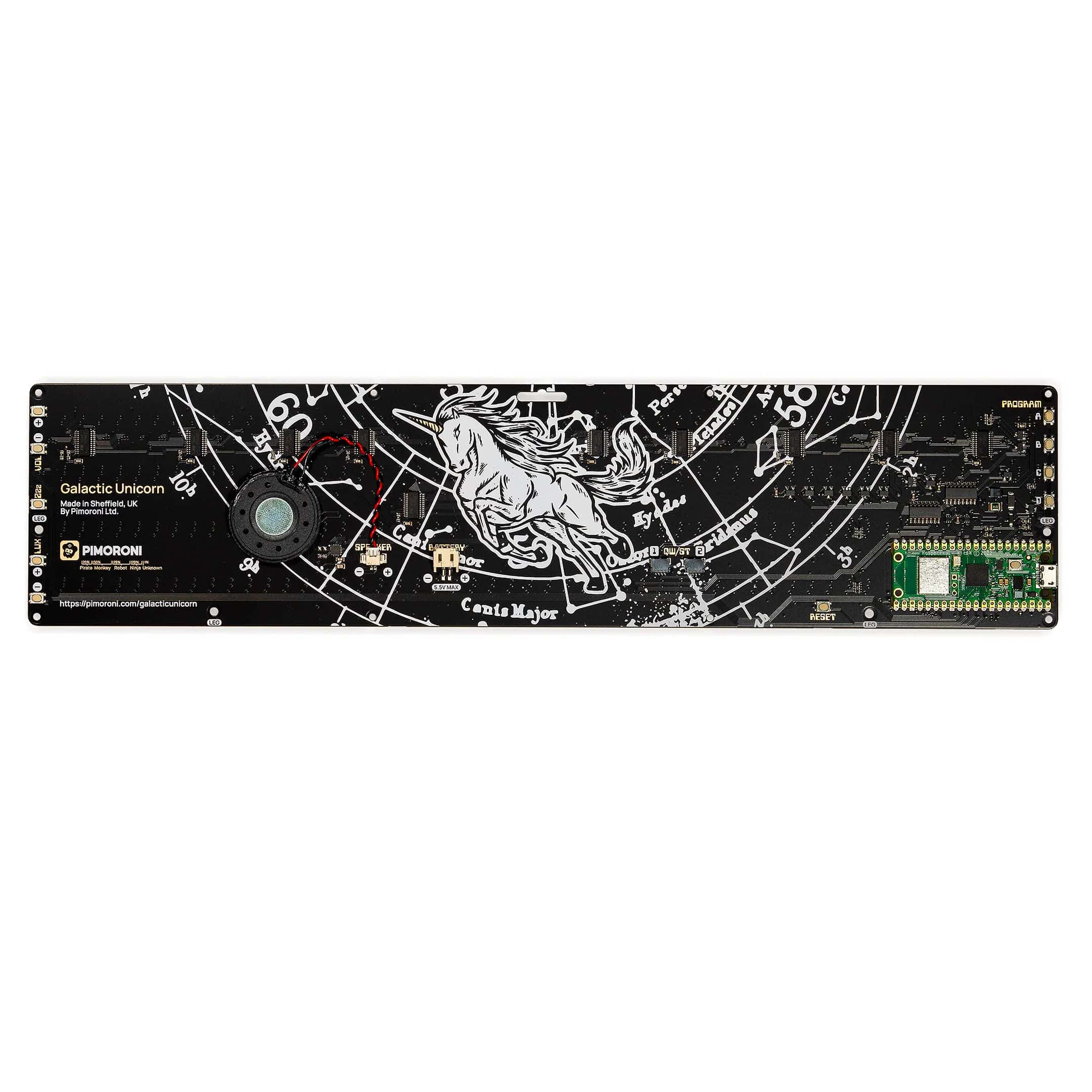 Pico W Smart LED Matrix – Galactic Unicorn (53x11 - 583 pixels) [Discontinued] - Image 2