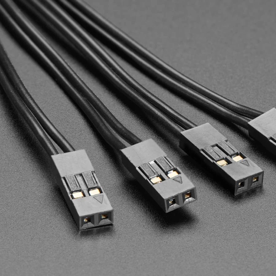 Pig-Tail Cables - 0.1" 2-pin - 4 Pack - Image 2