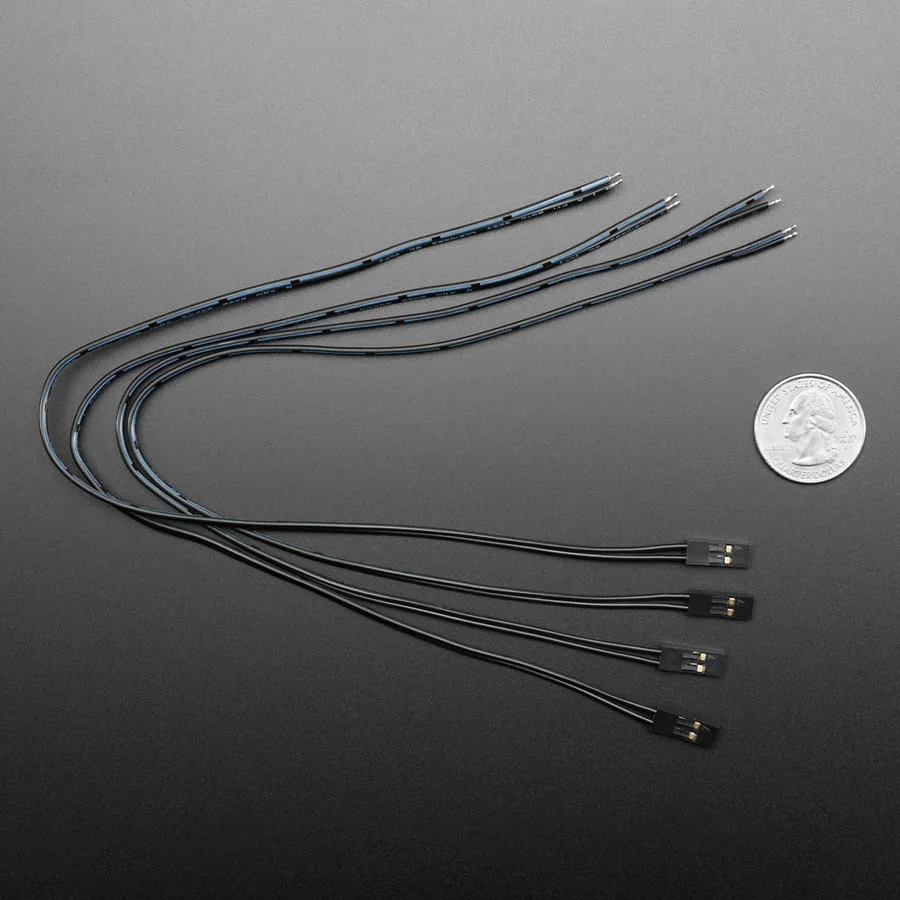 Pig-Tail Cables - 0.1" 2-pin - 4 Pack - Image 4