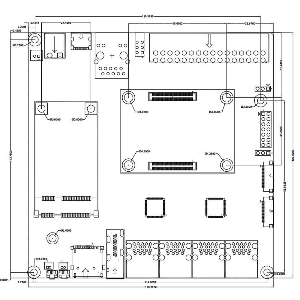PiGear Nano - Nano-ITX Raspberry Pi CM4 Carrier Board [discontinued] - Image 5
