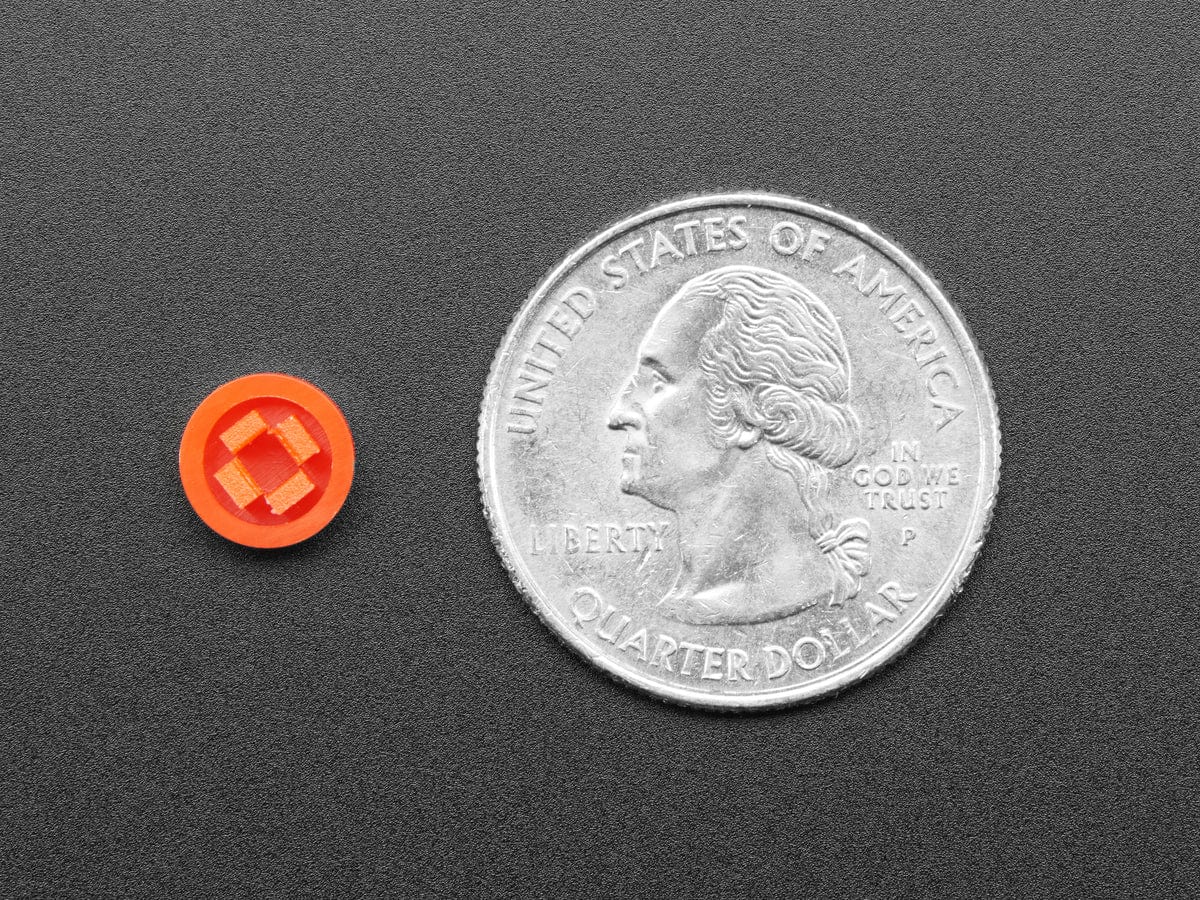 Plastic Button Caps For Square Top (10-pack) - 8mm Diameter - Image 3