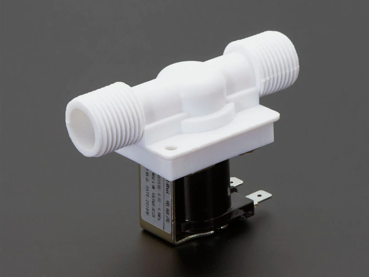 Plastic Water Solenoid Valve - 12V - 1/2" Nominal - Image 2