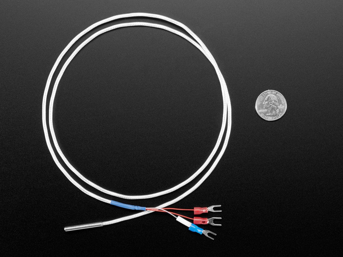 Platinum RTD Sensor - PT100 - 3 Wire 1 meter long - Image 2