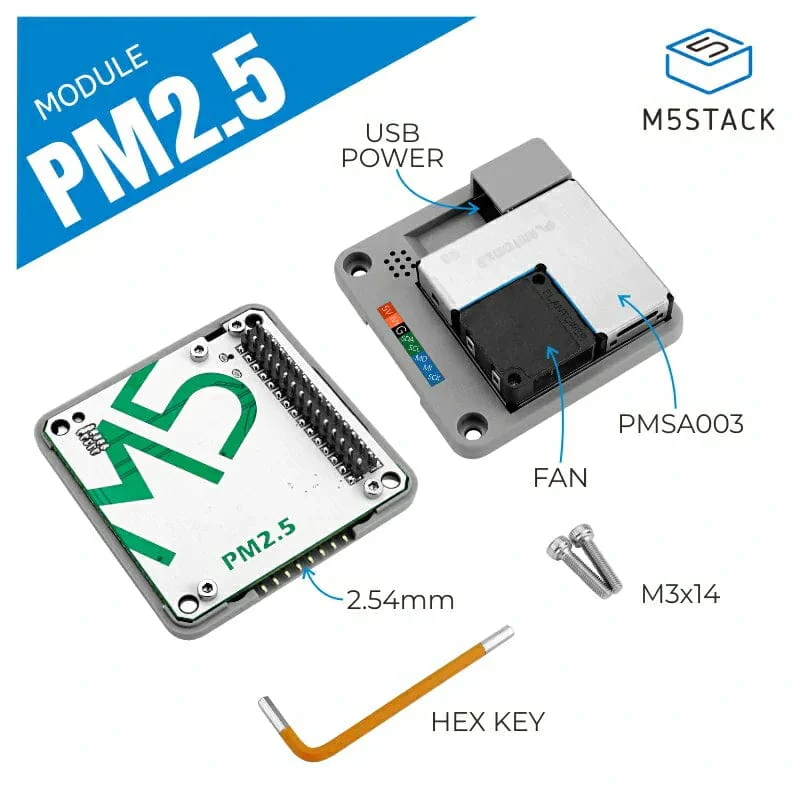 M5Stack PM2.5 Air Quality Module (PMSA003) - Image 2
