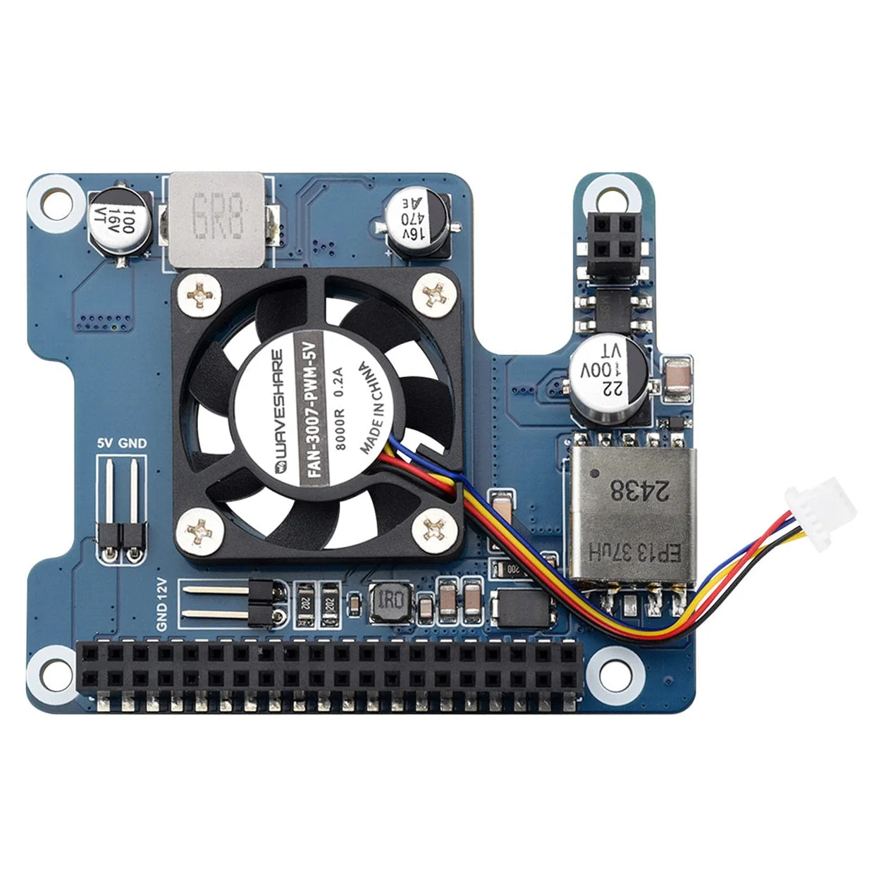 PoE HAT (F) for Raspberry Pi 5 (5V/12V Outputs) - Image 2
