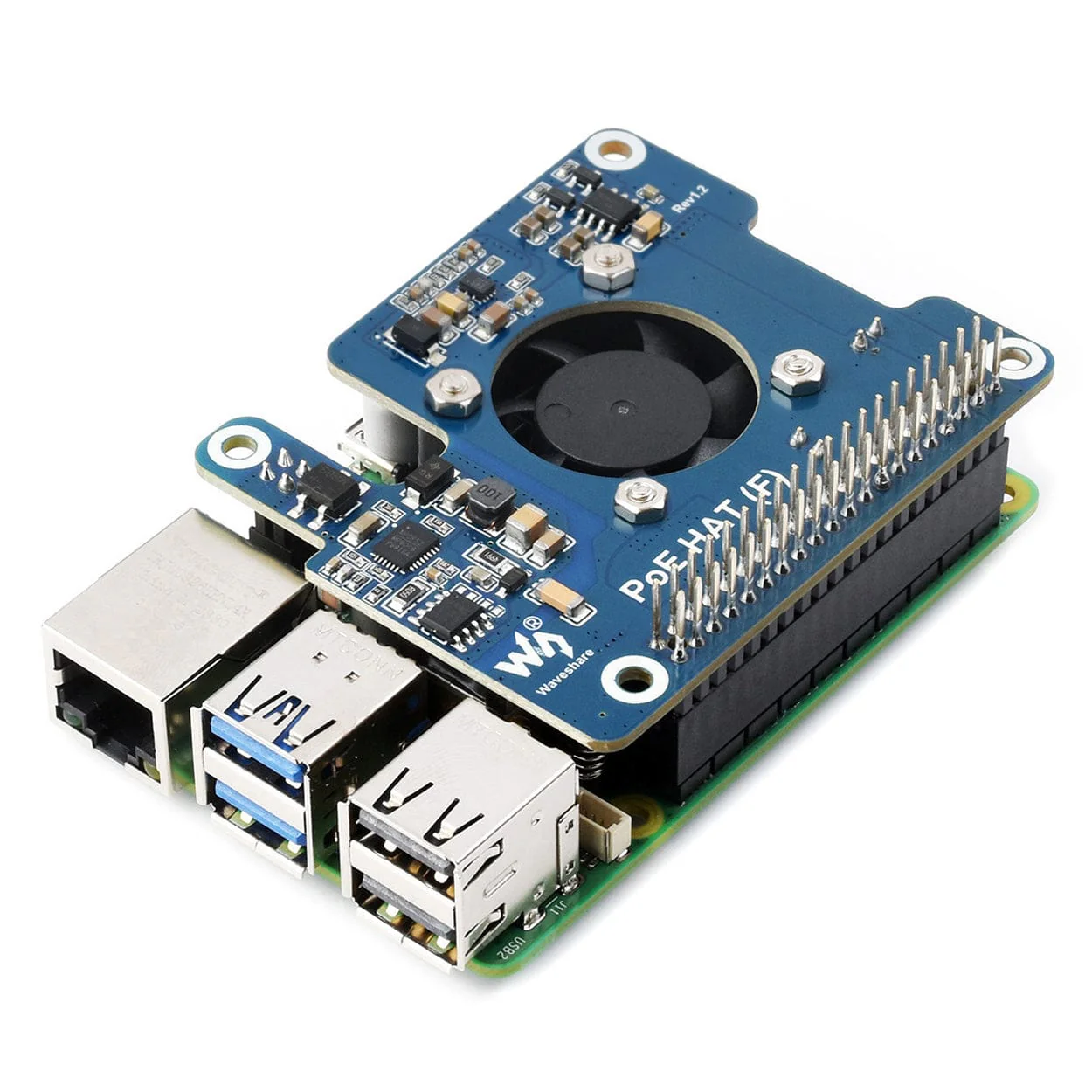 PoE HAT (F) for Raspberry Pi 5 (5V/12V Outputs) - Image 5