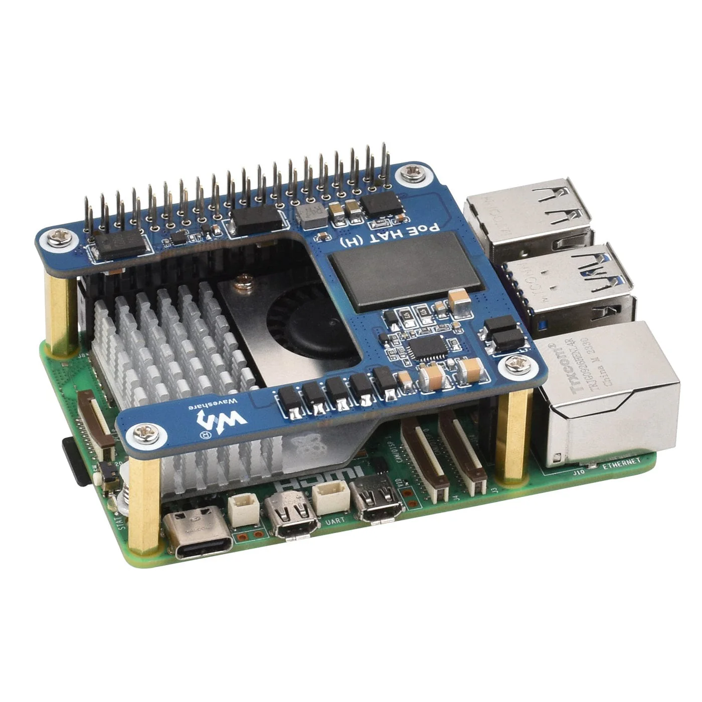 PoE HAT (H) for Raspberry Pi 5 and CM5 - Image 4