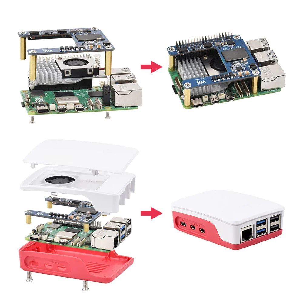 PoE HAT (H) for Raspberry Pi 5 and CM5 - Image 5
