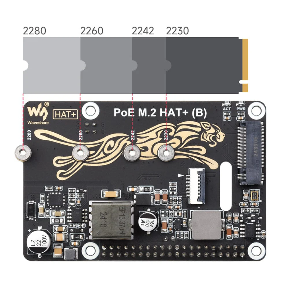PoE M.2 HAT+ (B) for Raspberry Pi 5 - Image 4