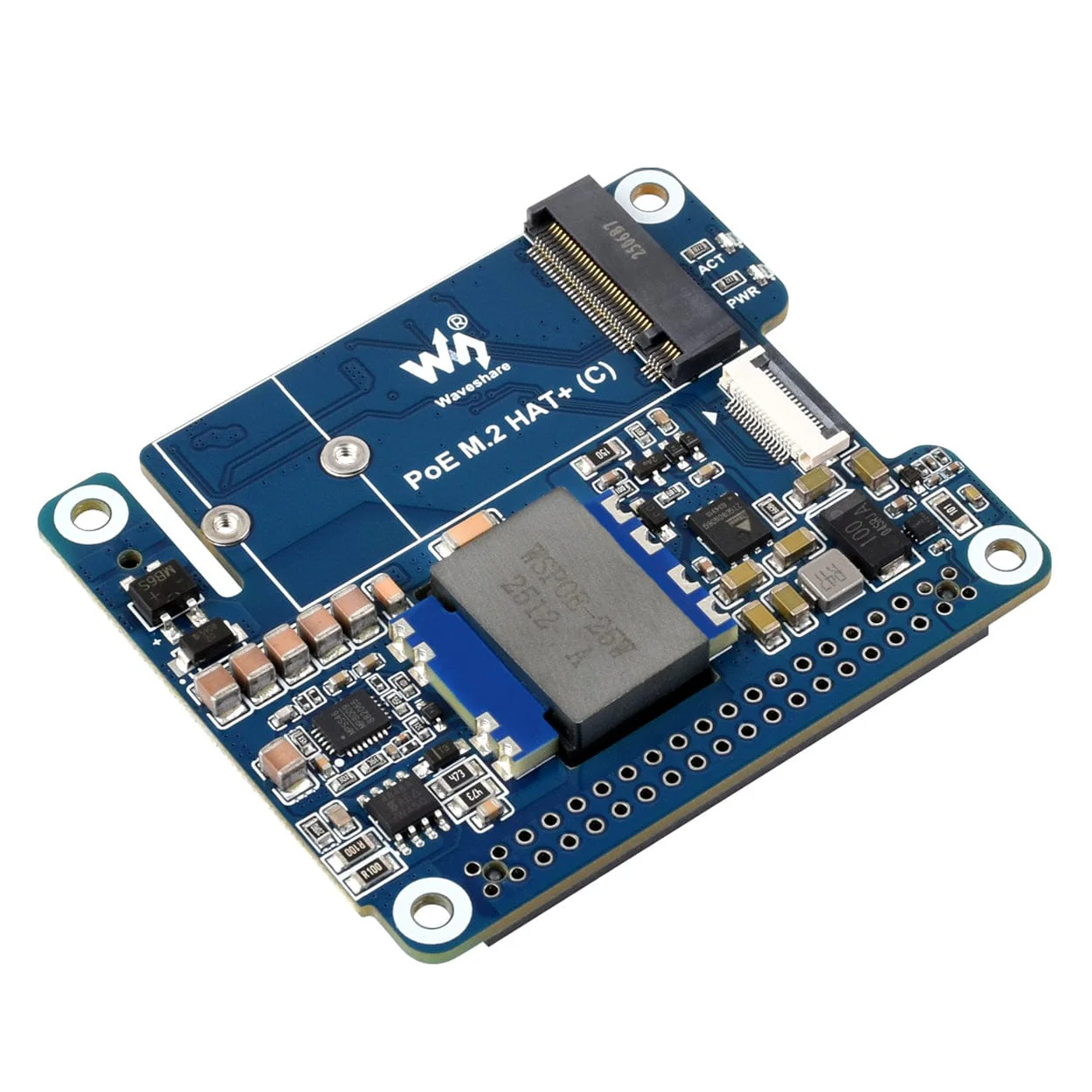 PoE M.2 HAT+ (C) for Raspberry Pi 5