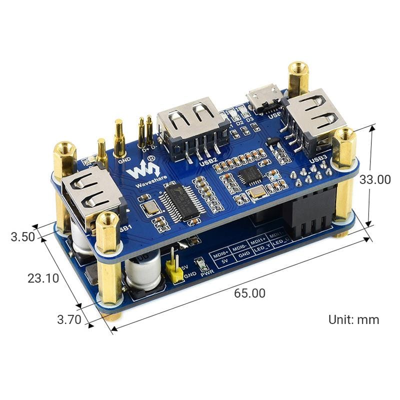 PoE USB Hub HAT for Raspberry Pi Zero - Image 8