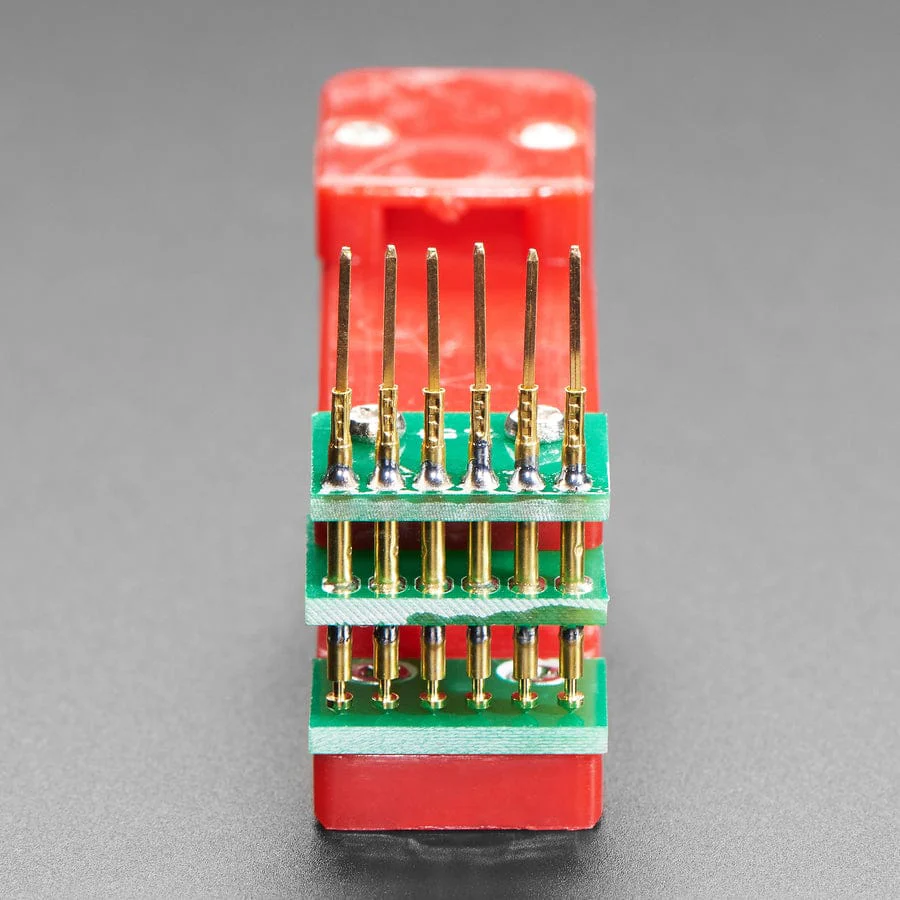 Pogo Pin Probe Clip - 6 Pins with 2.54mm/0.1" Pitch - Image 3
