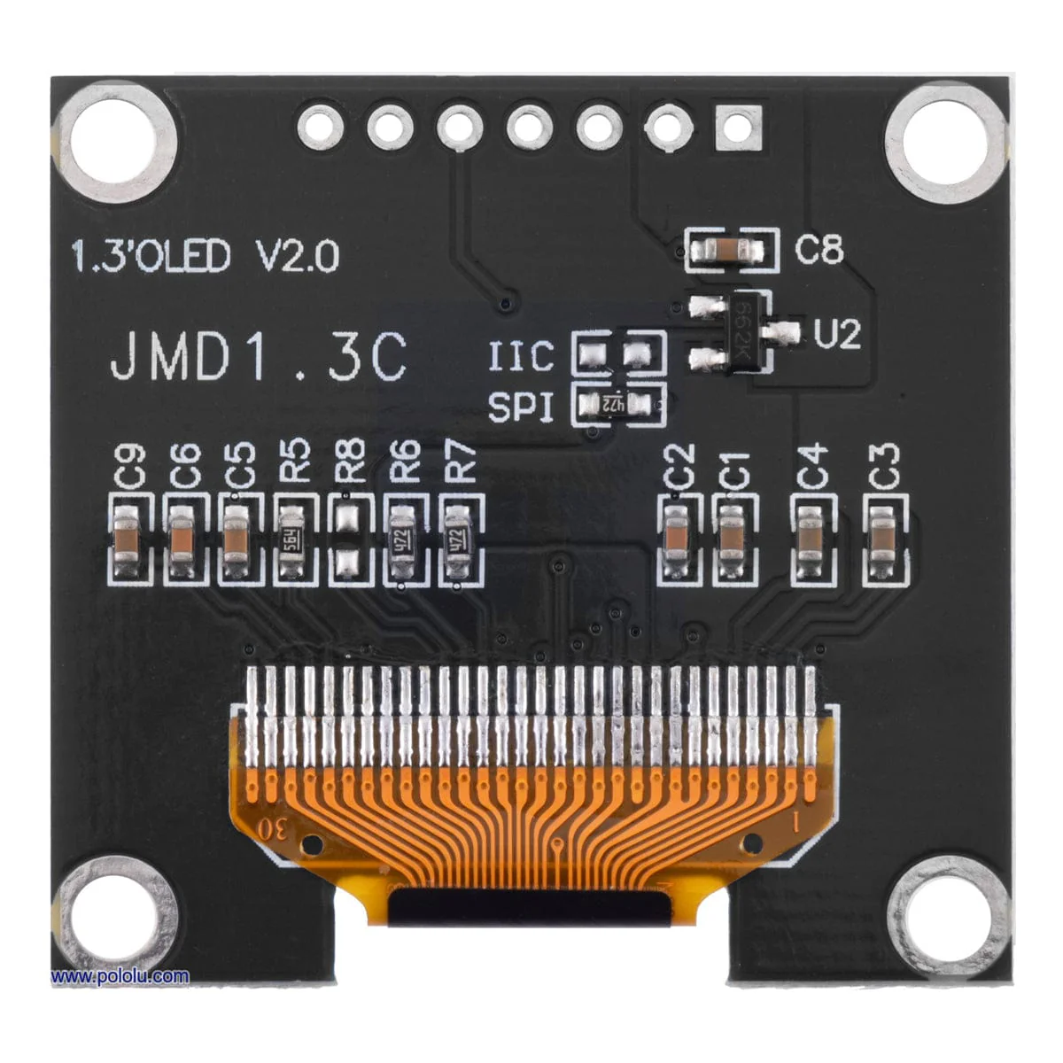 Pololu 1.3" Graphical OLED Display 128x64 - Image 4
