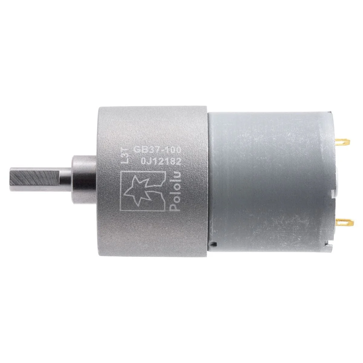 Pololu 12V 100:1 37D 12V Metal Gearmotor - Image 2