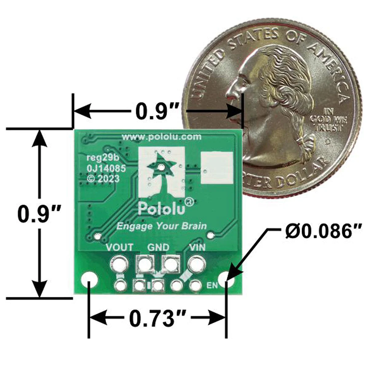 Pololu 12V 2.5A Step-Up/Step-Down Voltage Regulator S13V25F12 - Image 10