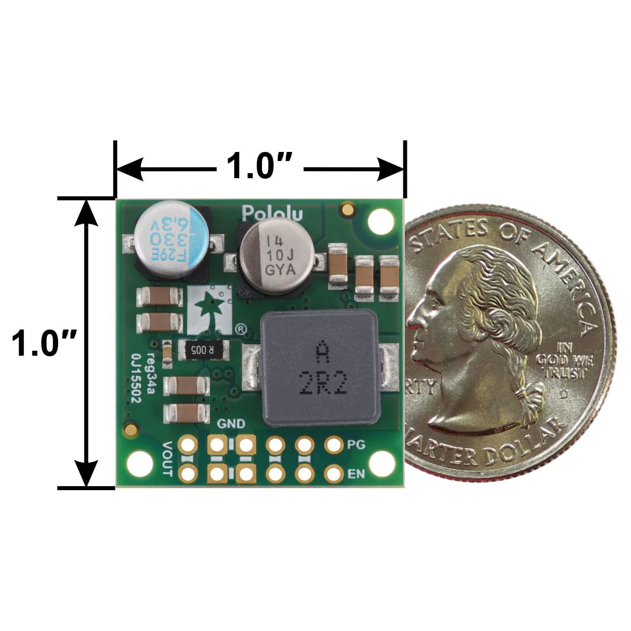 Pololu 12V 4.5A Step-Down Voltage Regulator (D42V55F12) - Image 5