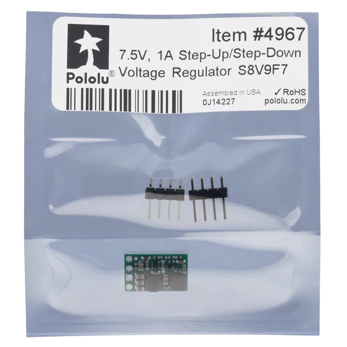 Pololu 7.5V 1A Step-Up/Step-Down Voltage Regulator S8V9F7 - Image 8