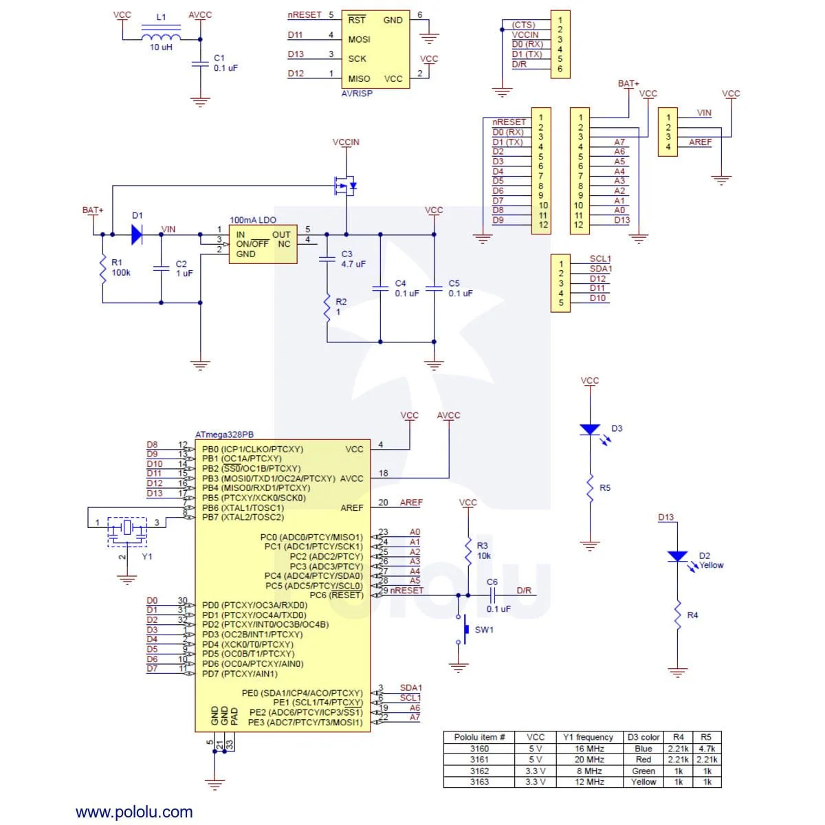 Pololu A-Star 328PB Micro - 3.3V 8MHz - Image 7
