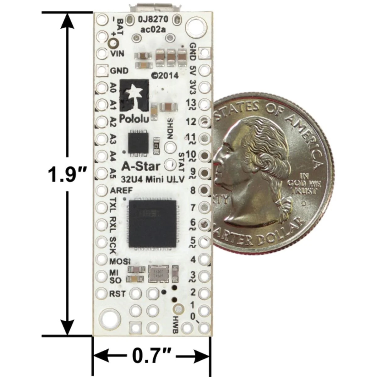 Pololu A-Star 32U4 Mini ULV - Image 7