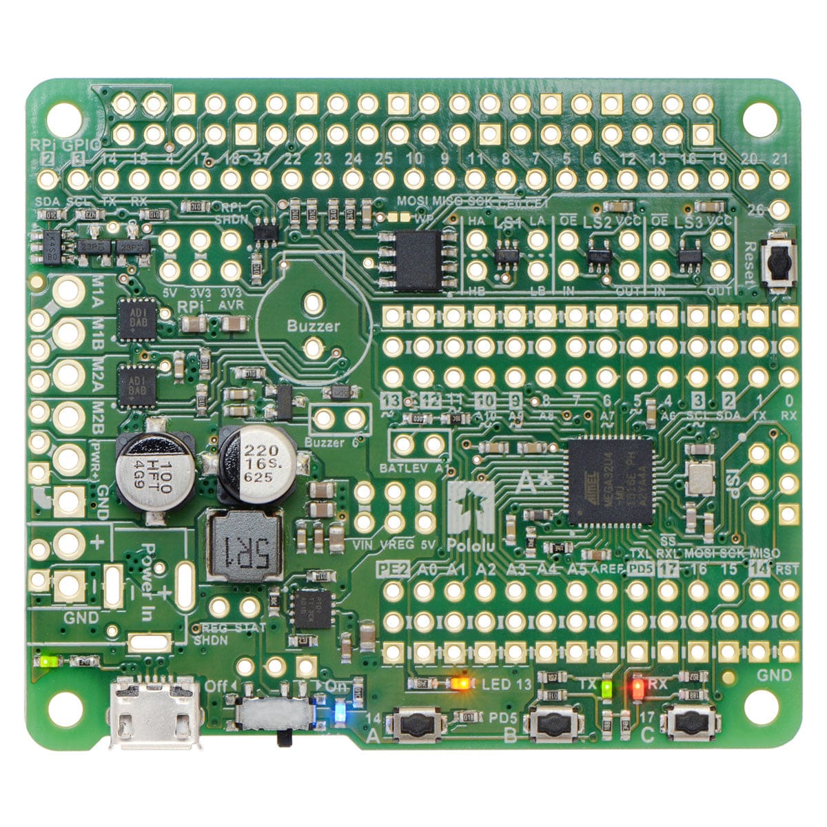 Pololu A-Star 32U4 Robot Controller SV with Raspberry Pi Bridge - Image 5