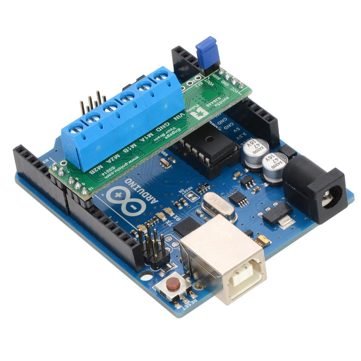 Pololu A4990 Dual Motor Driver Shield for Arduino - Image 6