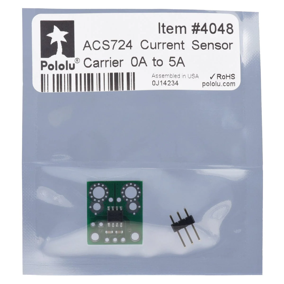 Pololu ACS724 Current Sensor Carrier 0A to 5A - Image 5