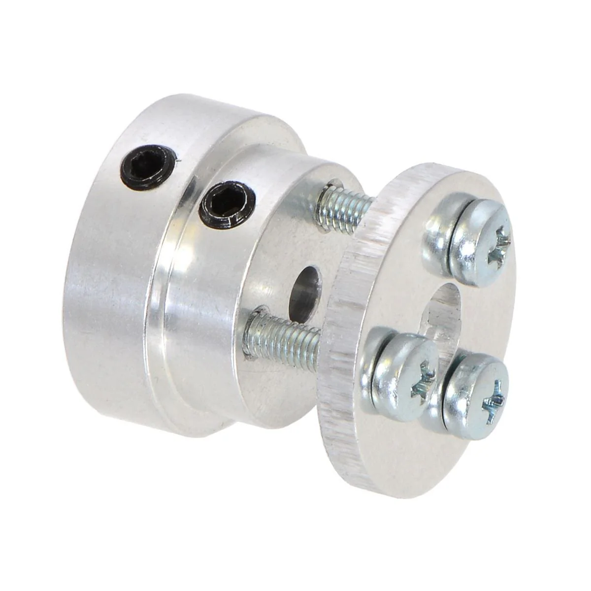 Pololu Aluminium Scooter Wheel Adapter for 4mm Shaft - Image 2