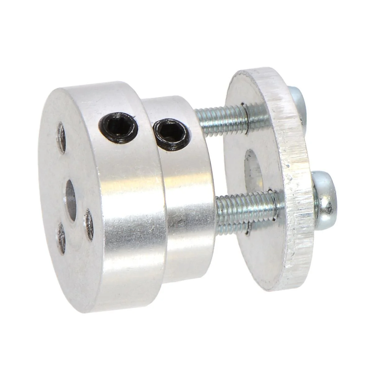 Pololu Aluminium Scooter Wheel Adapter for 4mm Shaft - Image 3
