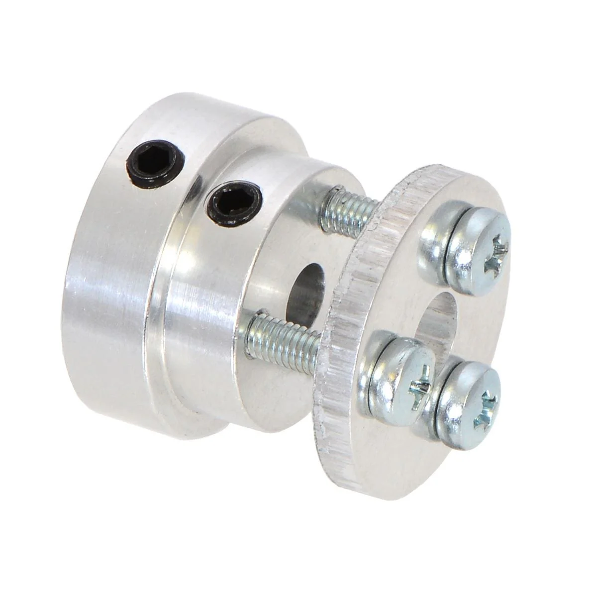 Pololu Aluminium Scooter Wheel Adapter for 5mm Shaft - Image 2
