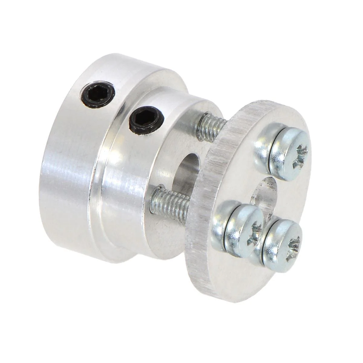 Pololu Aluminum Scooter Wheel Adapter for 6mm Shaft - Image 2