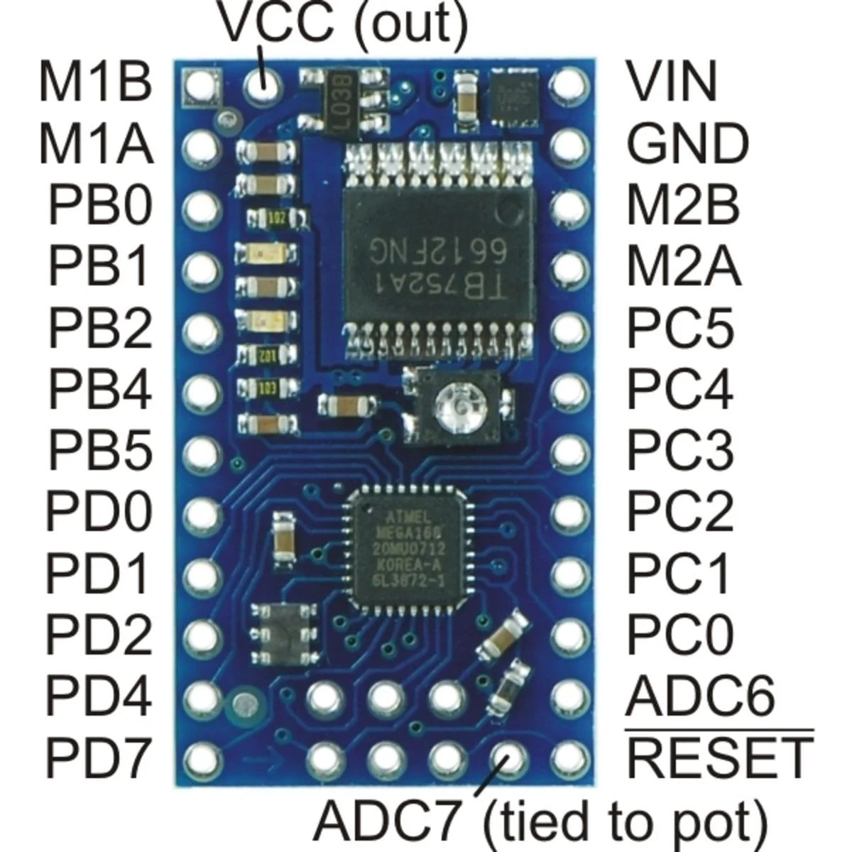 Pololu Baby Orangutan B-328 Robot Controller - Image 6