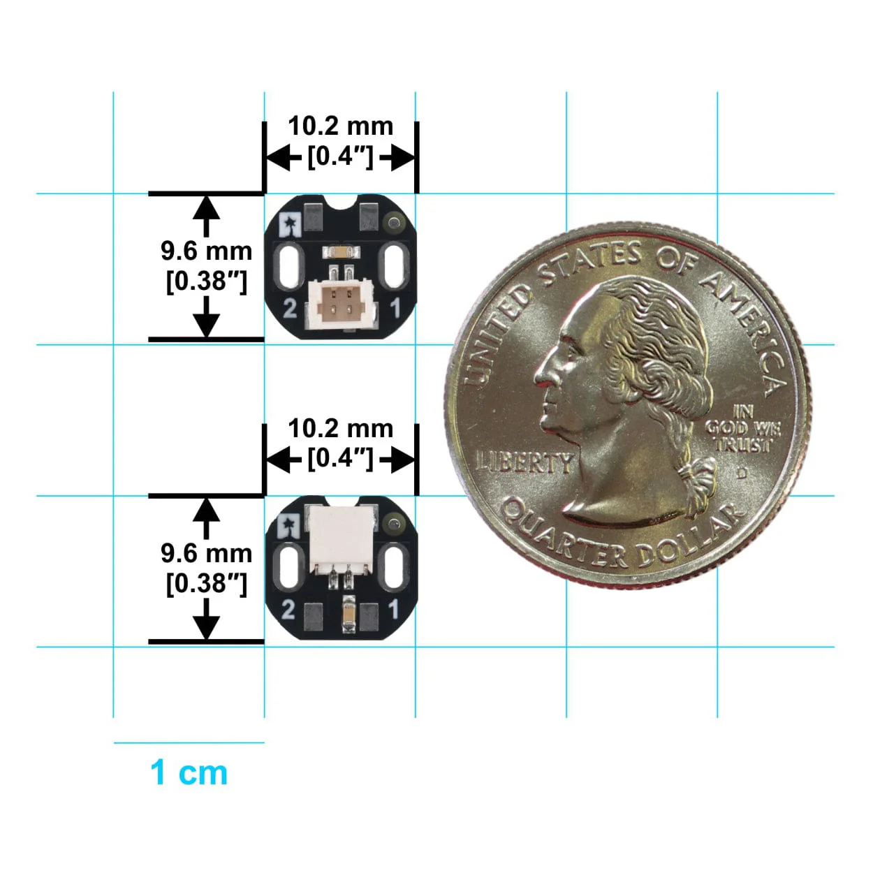 Pololu Back-Entry JST SH-Style Connector Board for Micro Metal Gearmotors (2-Pack) - Image 8