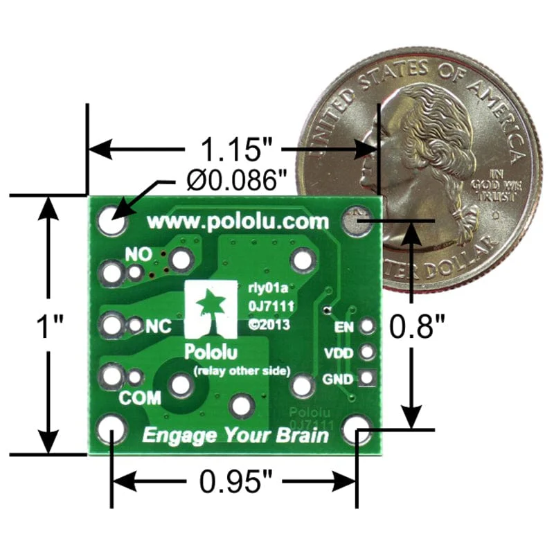 Pololu Basic SPDT Relay Carrier with 5VDC Relay (Partial Kit) - Image 6