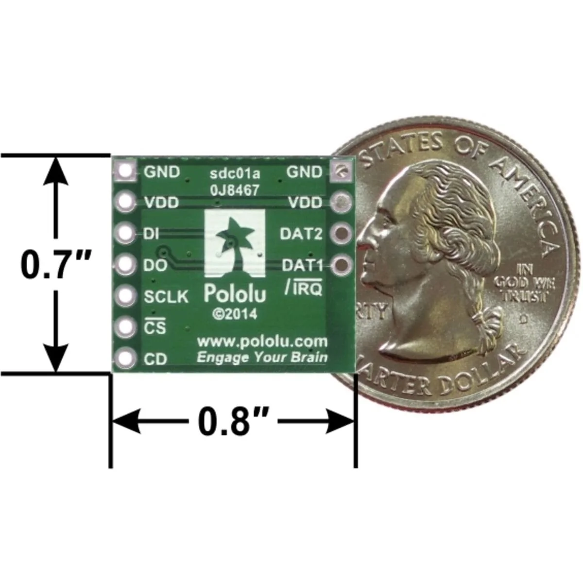 Pololu Breakout Board for MicroSD Cards - Image 6