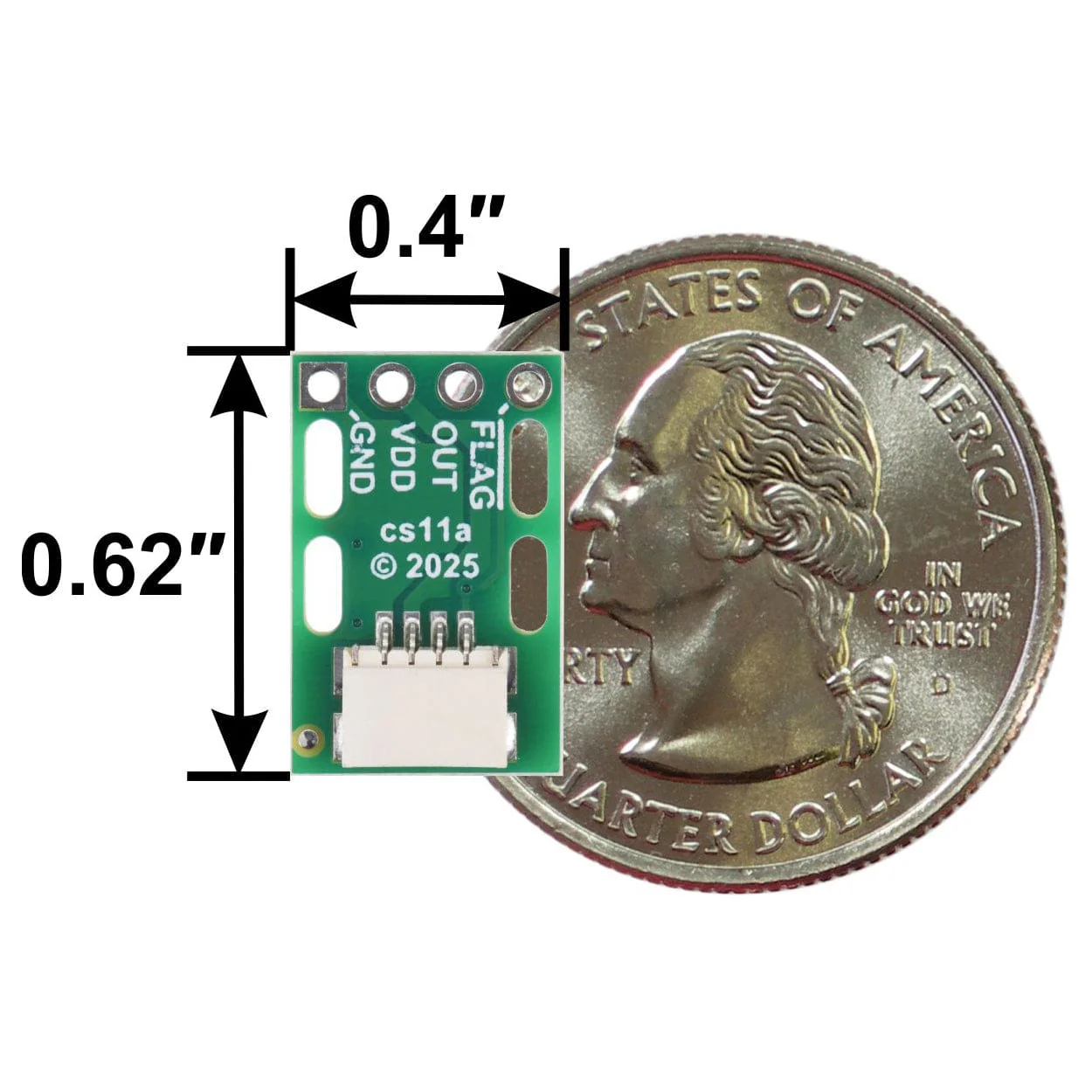 Pololu CT220BMV-HS5 Contactless Current Sensor Carrier (±1.5mT/15G) - Image 5