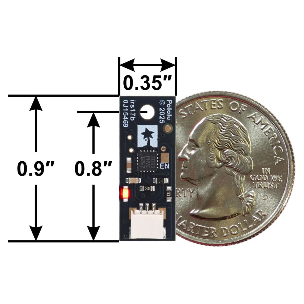 Pololu Digital Distance Sensor with Side-Entry Connector - 25cm - Image 6