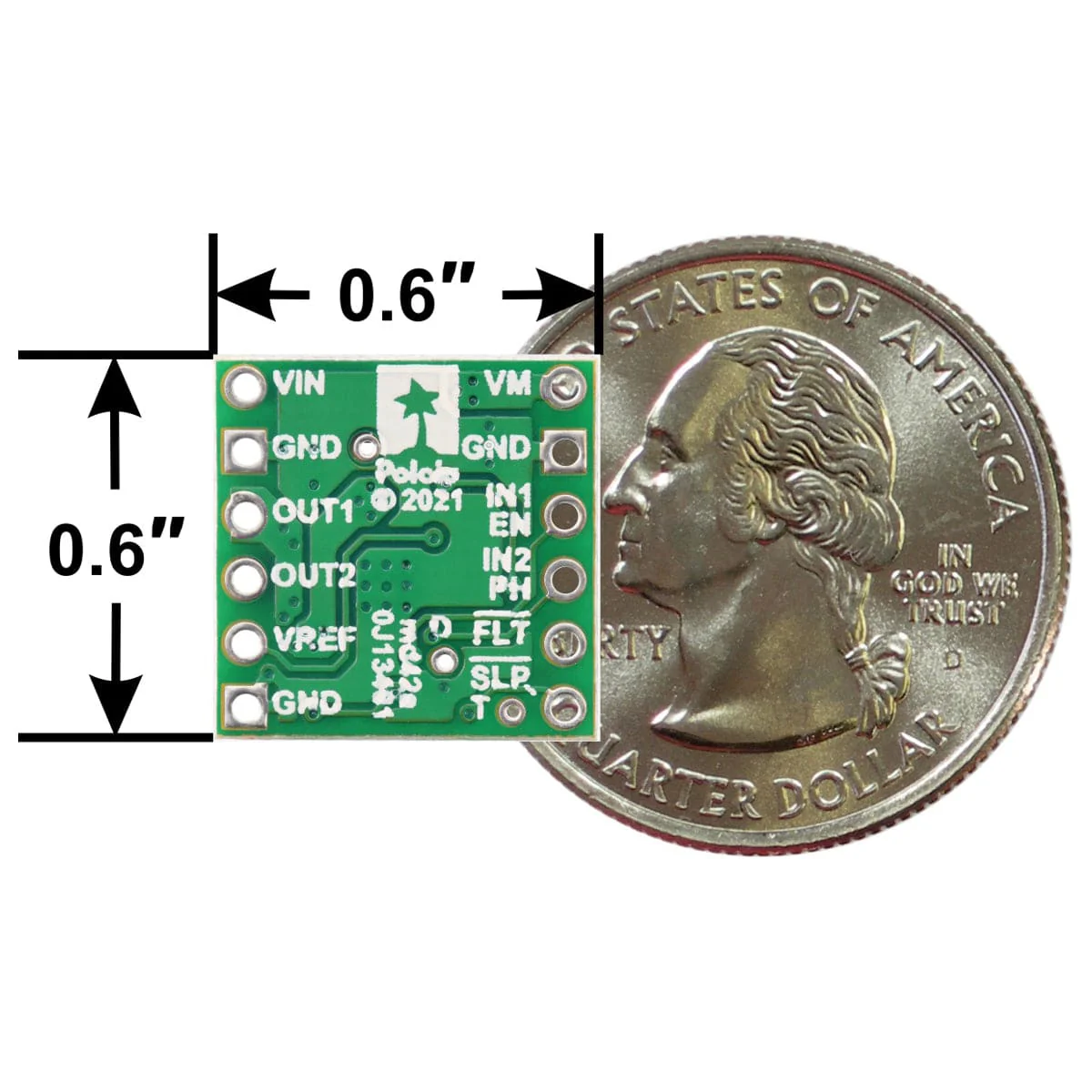 Pololu DRV8256E Single Brushed DC Motor Driver Carrier - Image 6