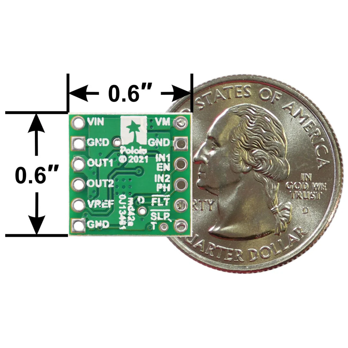 Pololu DRV8256P Single Brushed DC Motor Driver Carrier - Image 6