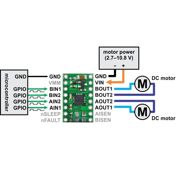 Pololu DRV8833 Dual Motor Driver Carrier - Image 4