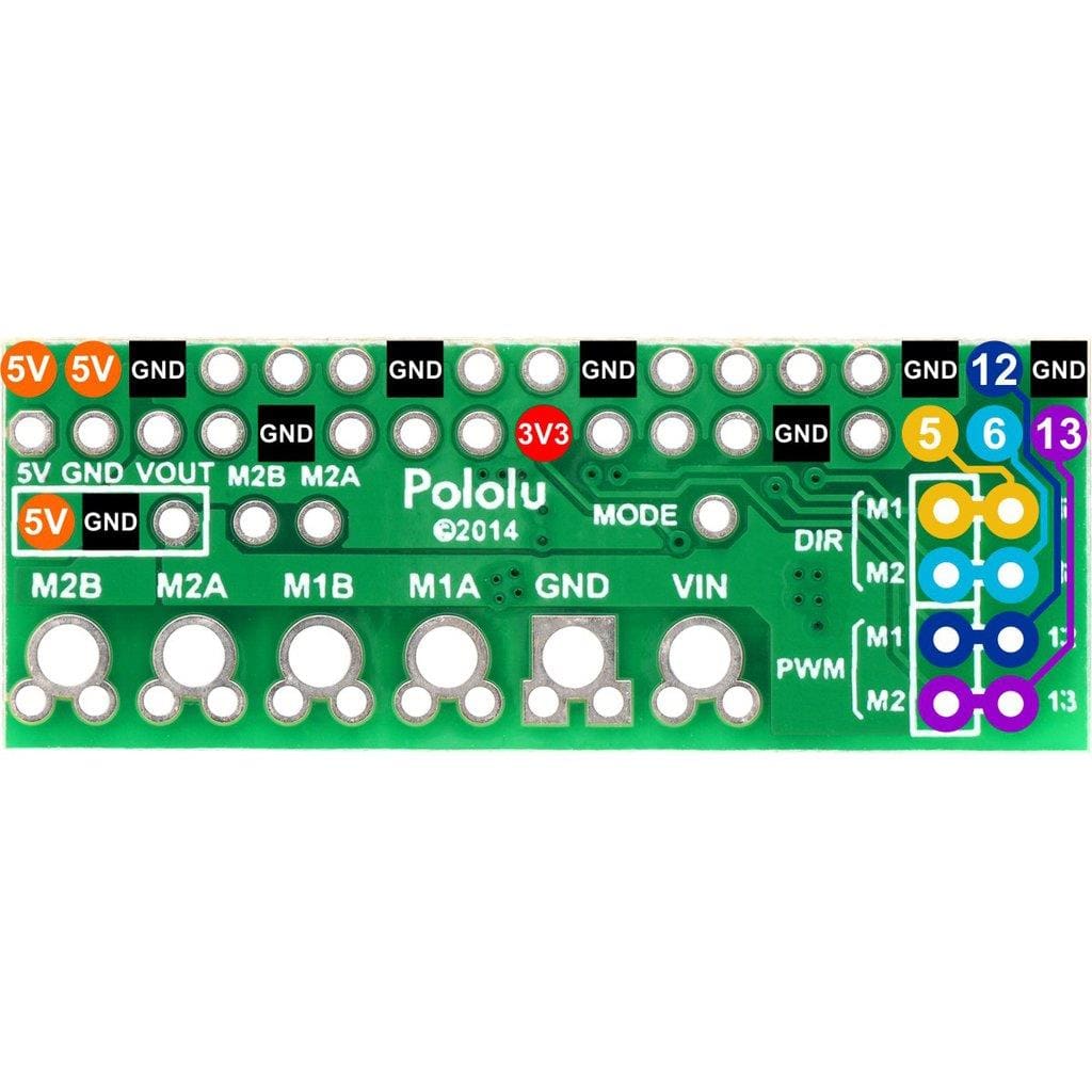 Pololu DRV8835 Dual Motor Driver Kit for Raspberry Pi - Image 5