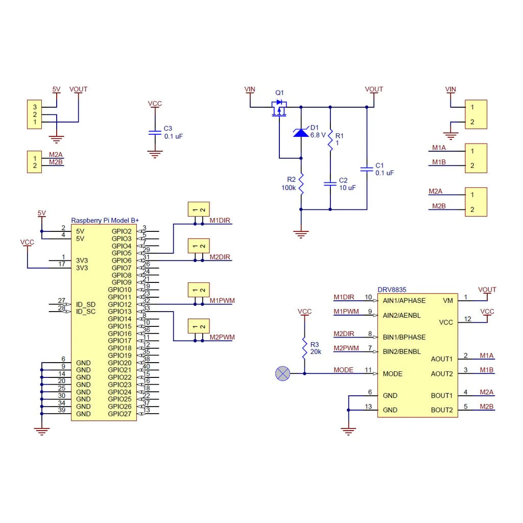 Pololu DRV8835 Dual Motor Driver Kit for Raspberry Pi - Image 9