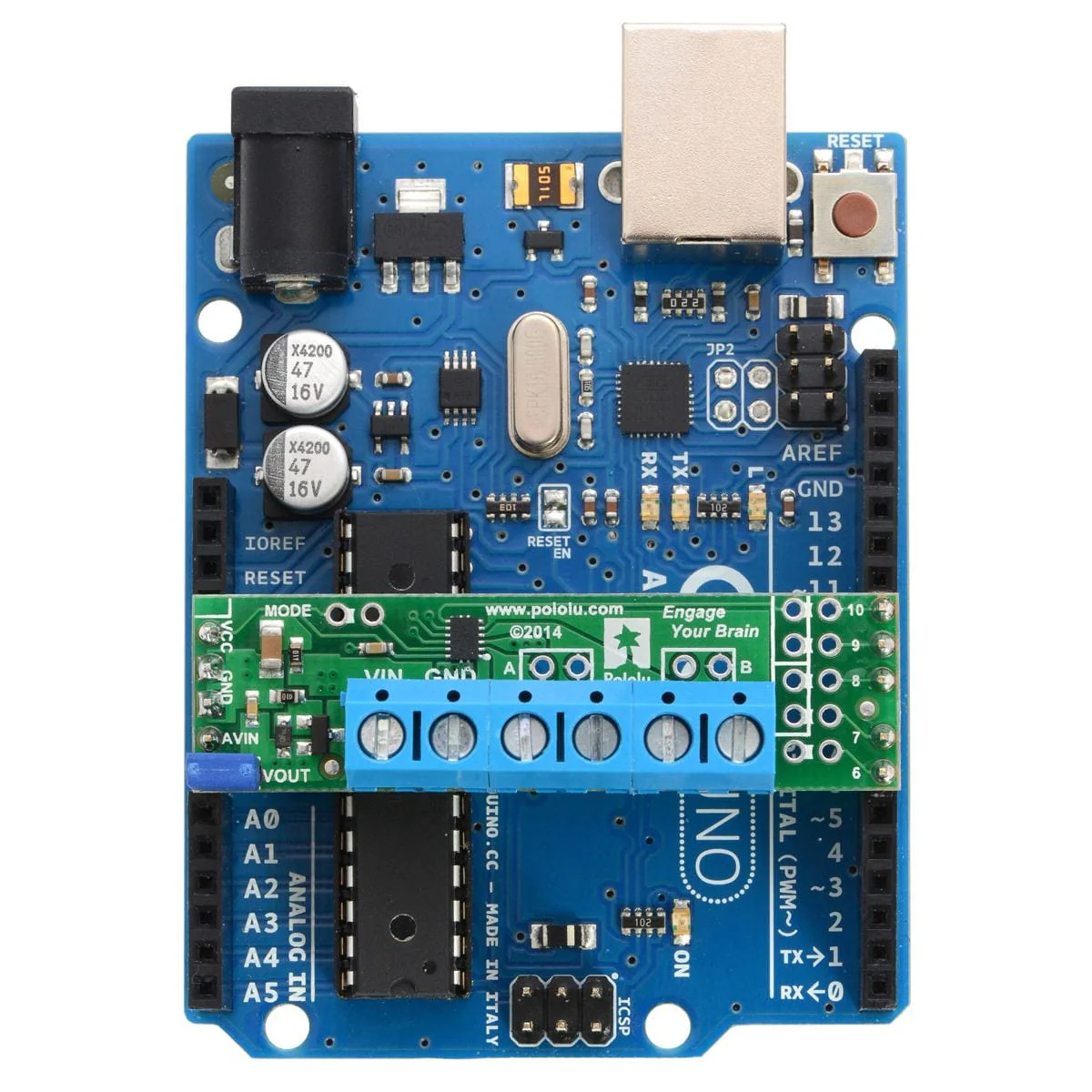 Pololu DRV8835 Dual Motor Driver Shield for Arduino - Image 7