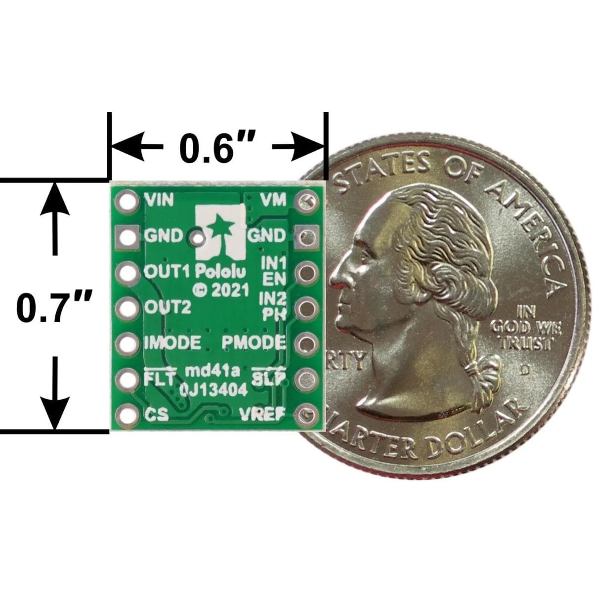 Pololu DRV8874 Single Brushed DC Motor Driver Carrier - Image 5