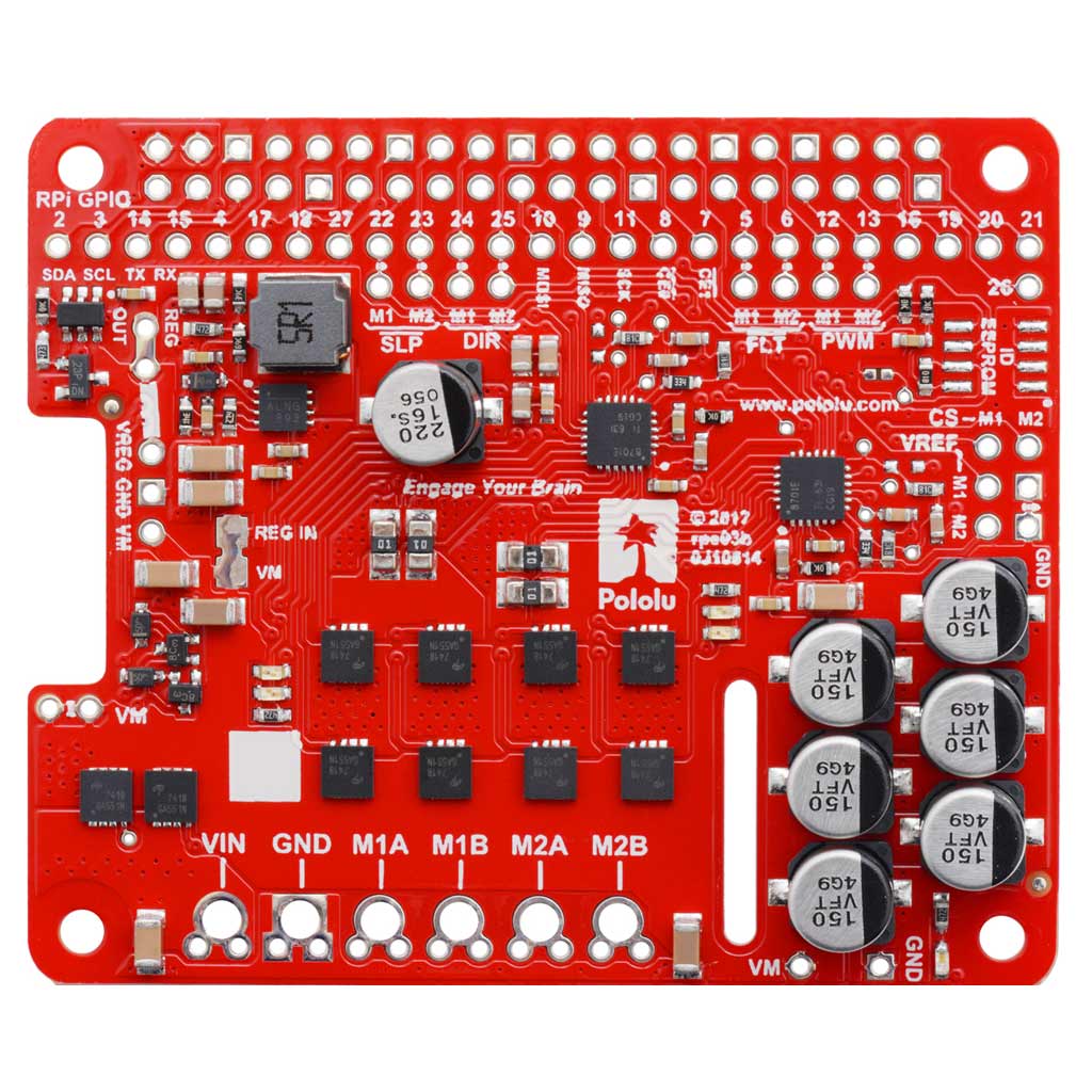 Pololu Dual G2 High-Power Motor Driver for Raspberry Pi - Image 10